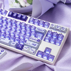 Summer Flower Field - PBT & PC - ANSI Keycap Set - Cherry Profile