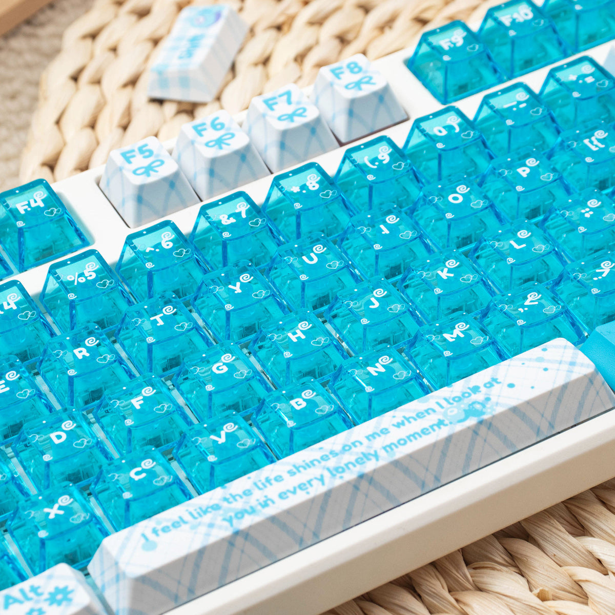 Blueberry Jam- PBT & PC - ANSI Keycap Set - Cherry Profile
