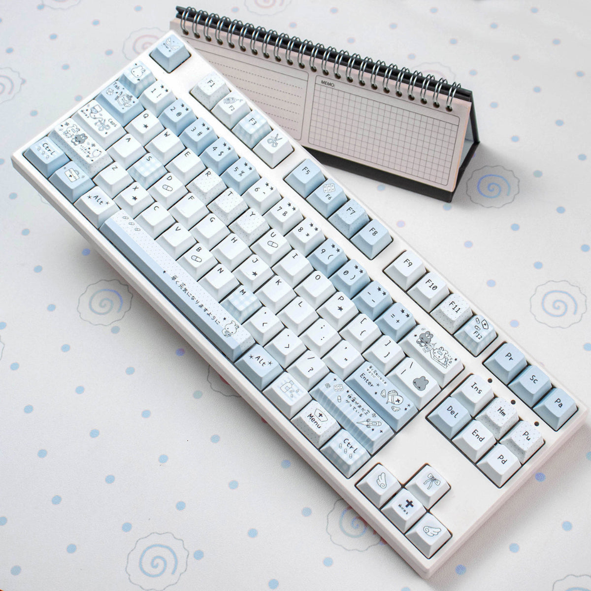 Aqua Diary - PBT - ISO/ANSI Keycap Set - Cherry Profile