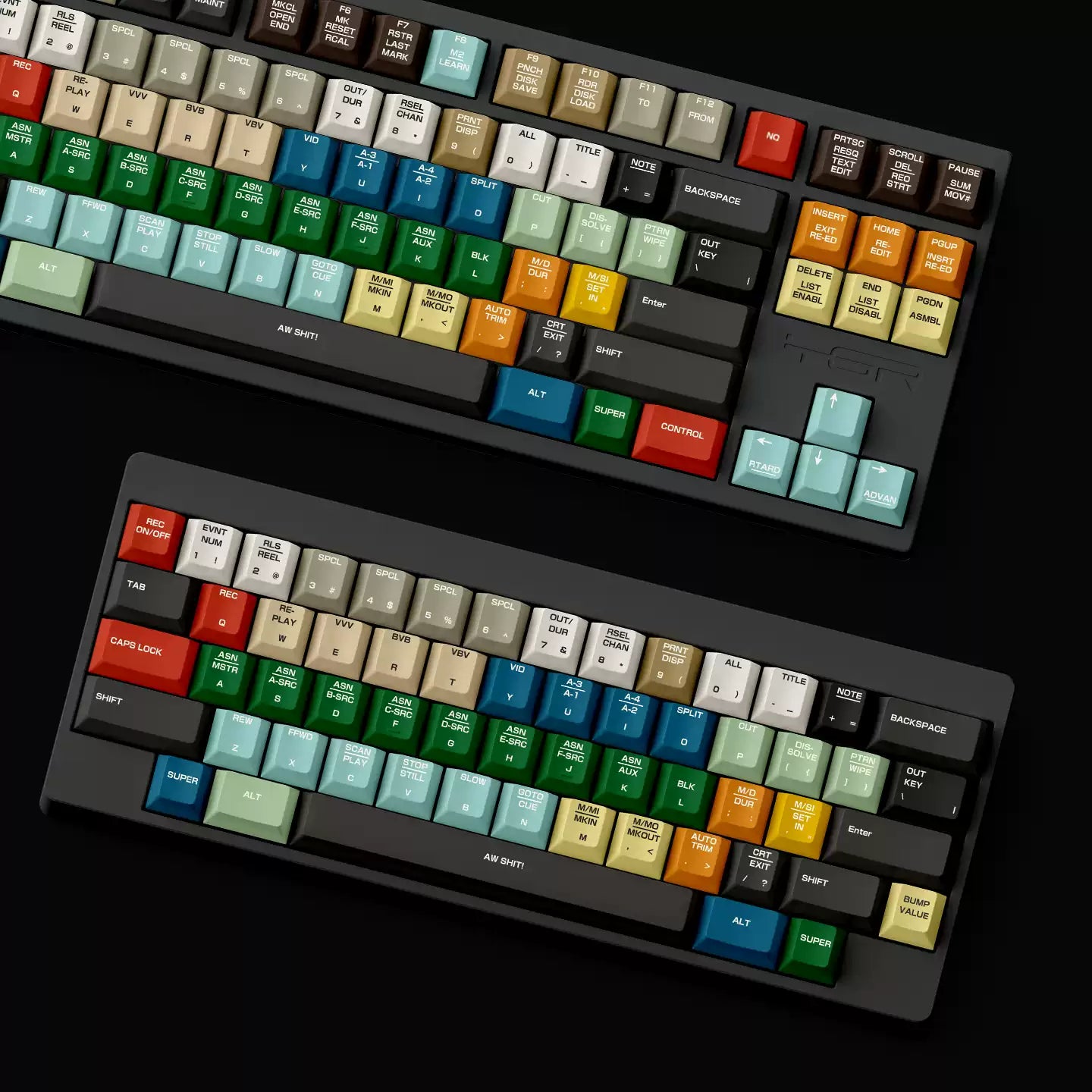 FBB - Retro CMX 3500 PBT Five-Sided ISO/ANSI Keycap Set