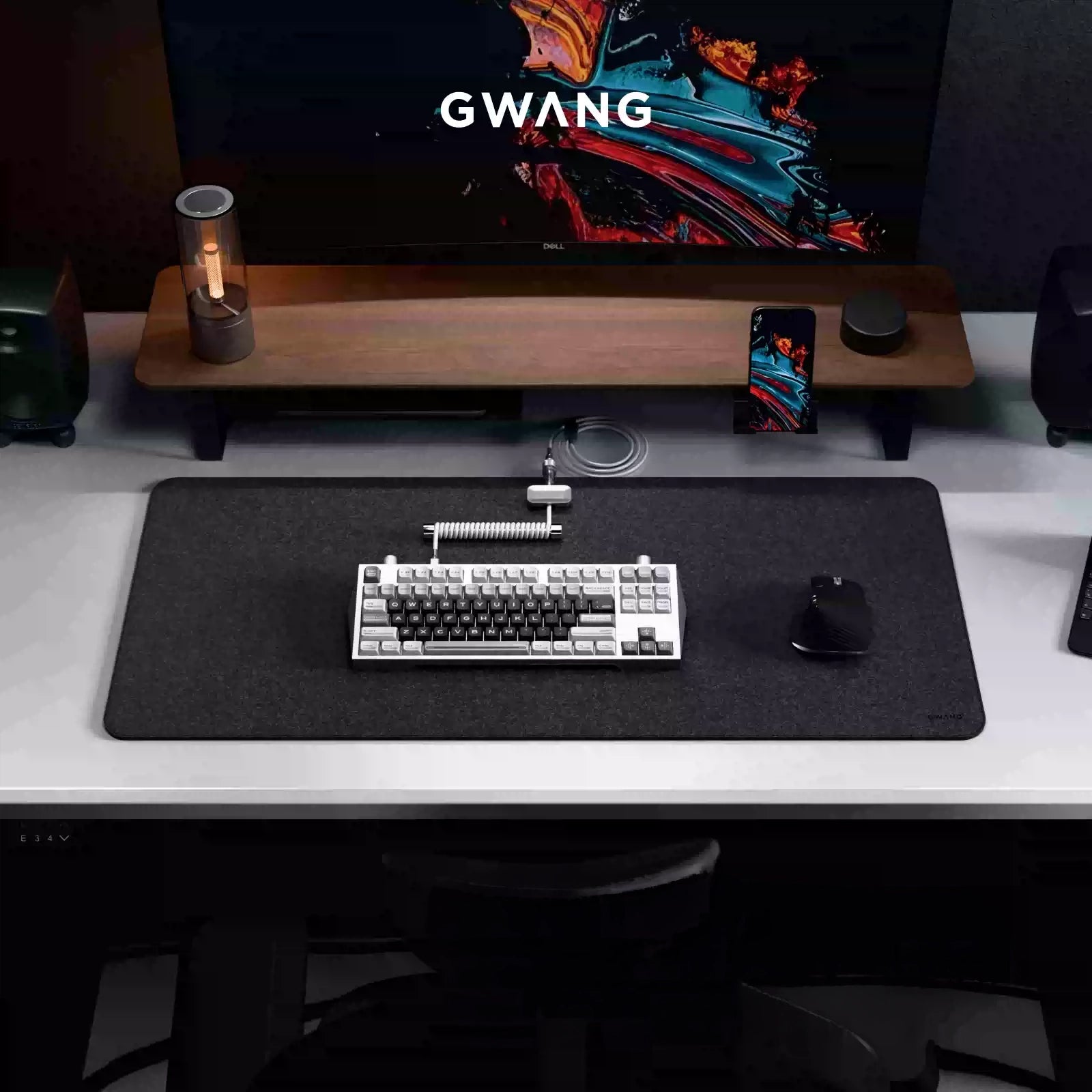 Gwang - Felt Surface Desk Mat with Accessories