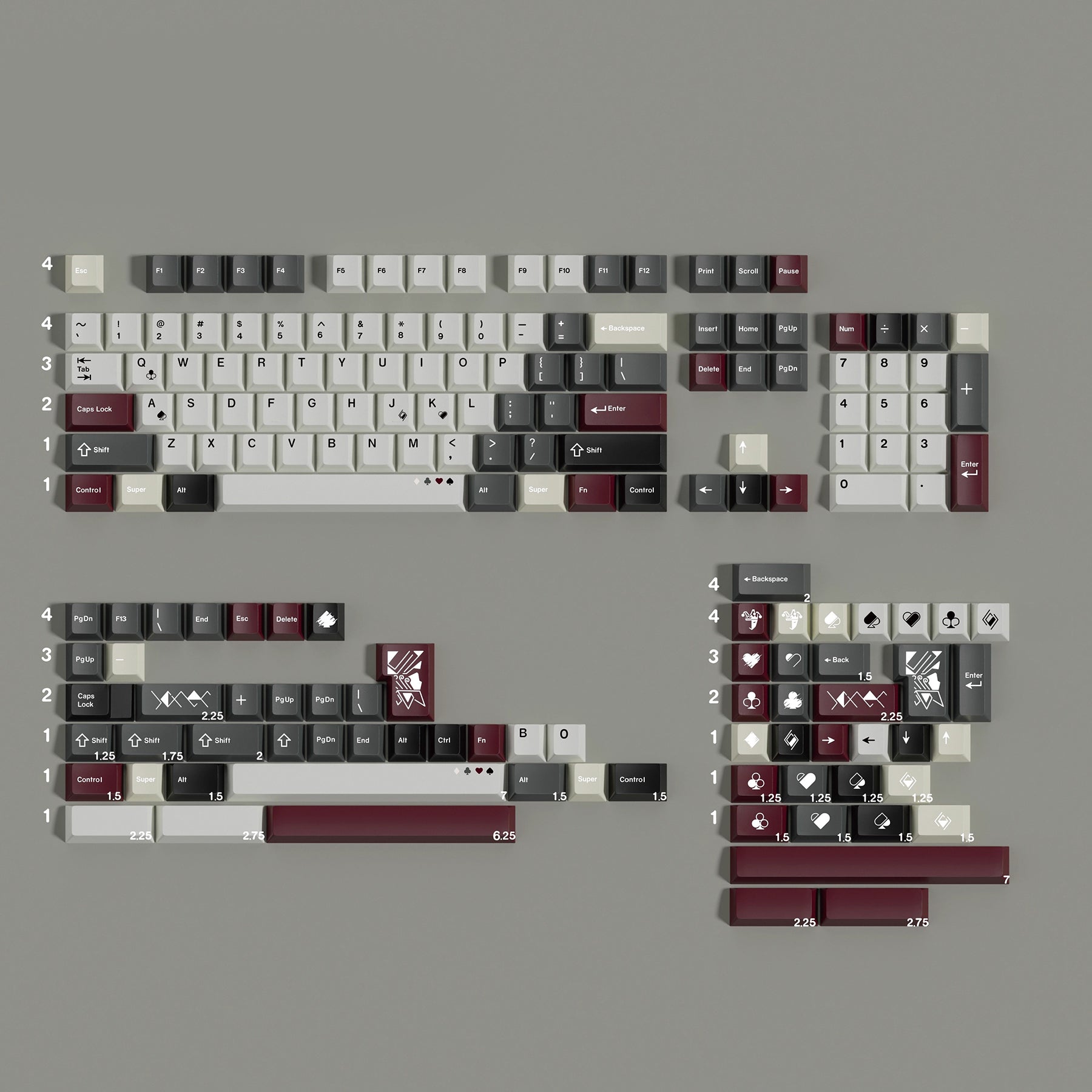MWK Poker R2 Keycap Set