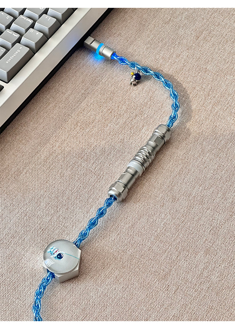 UNKNOWN ERROR - D30 Silver/Blue/RGB Light - Astronaut Series Keyboard Cable