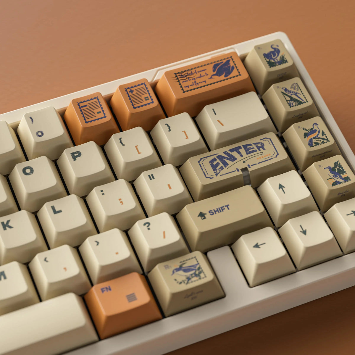 ALOHAKB - Juego de teclas Stamp R2 con perfil Cherry y tecnología PBT de sublimación de tinta
