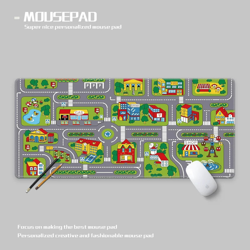 Busy Town & Street Racing R3 Deskmats