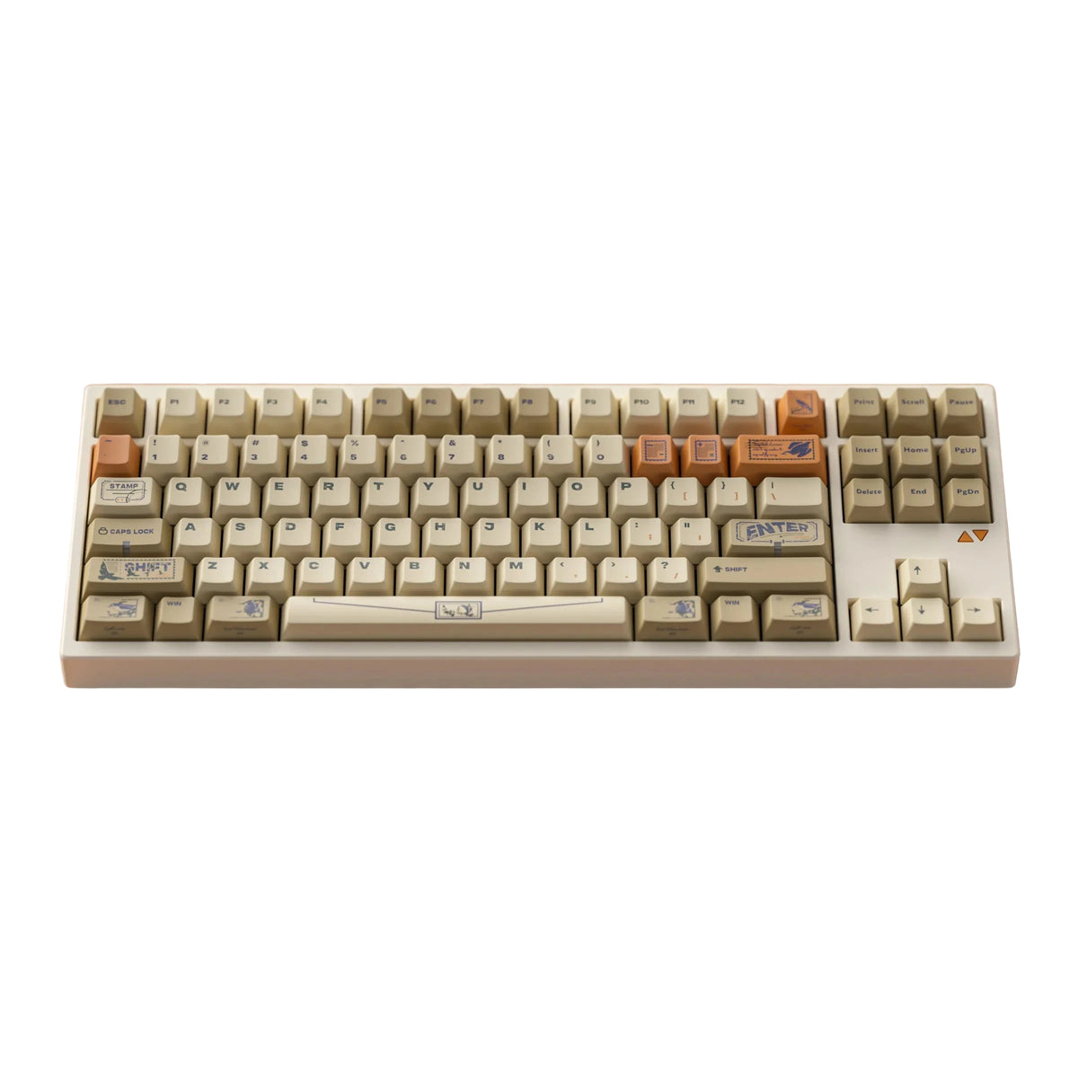 ALOHAKB - Juego de teclas Stamp R2 con perfil Cherry y tecnología PBT de sublimación de tinta
