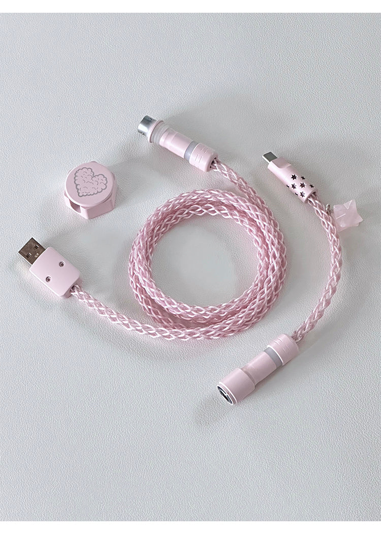 UNKNOWN ERROR - D25 White Light - Pink Interstellar Series Keyboard Cable