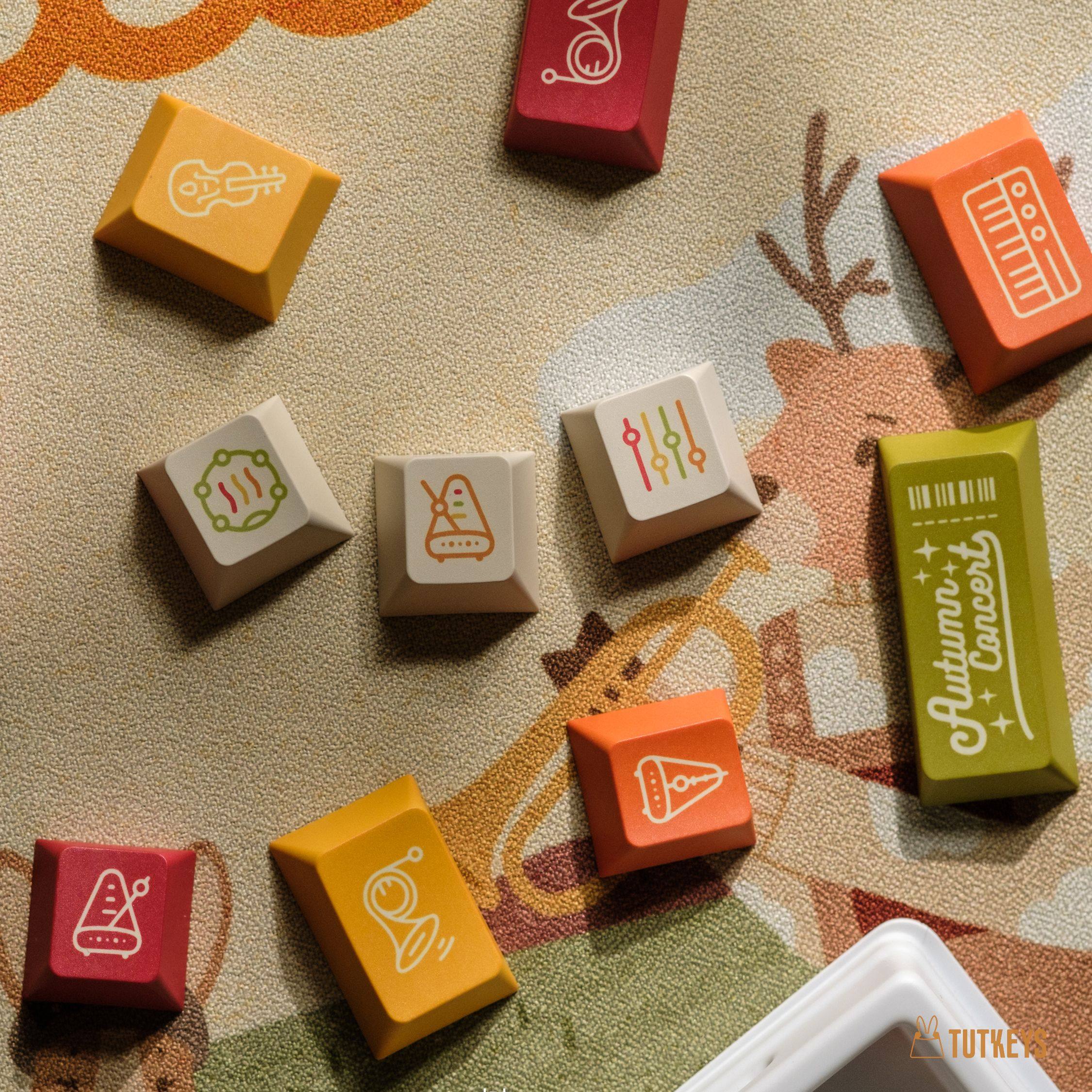 TUTKEYS Autumn Concert PBT ANSI/ISO Keycap Set