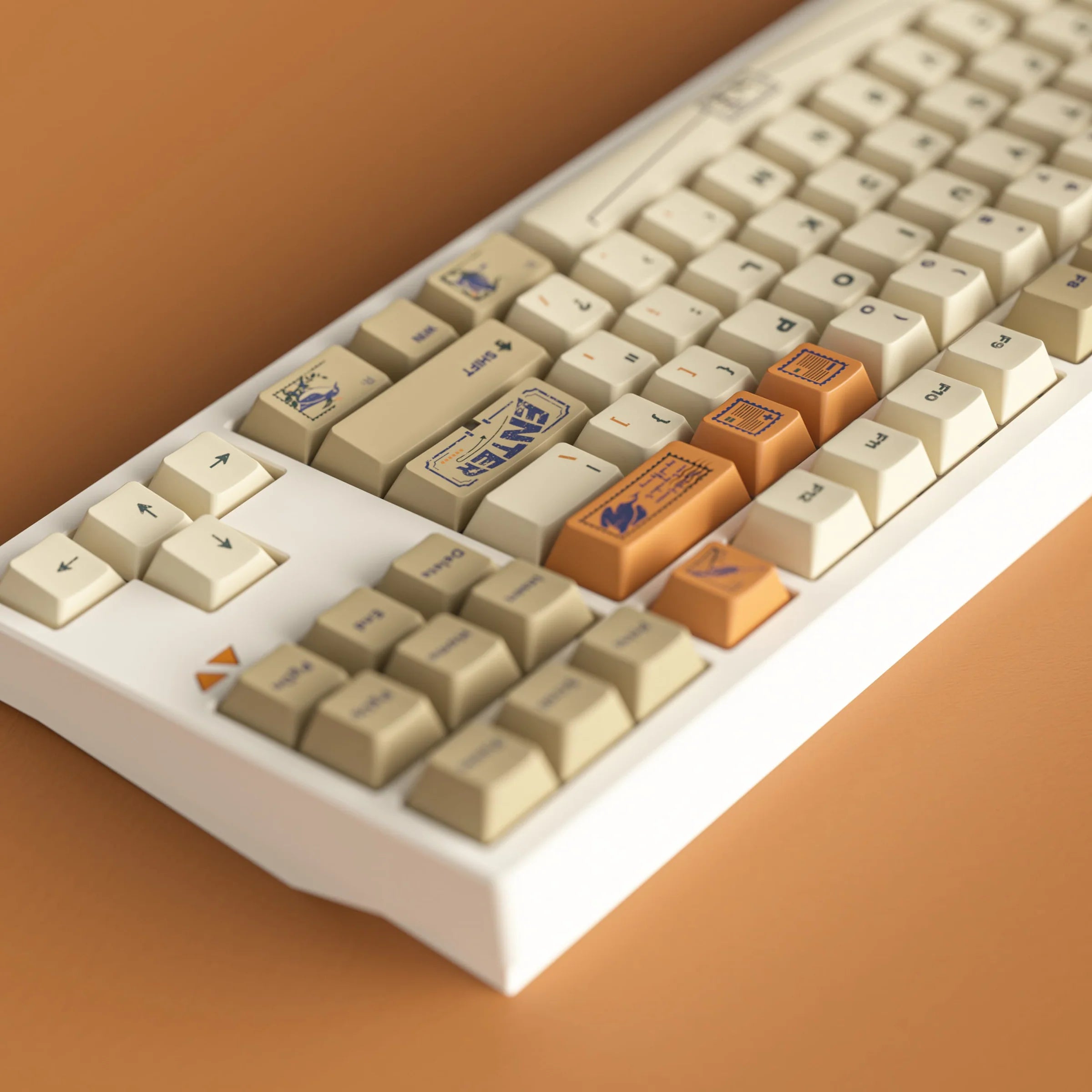 ALOHAKB - Stamp R2 Cherry Profile PBT Dye‑Sub Keycaps Set