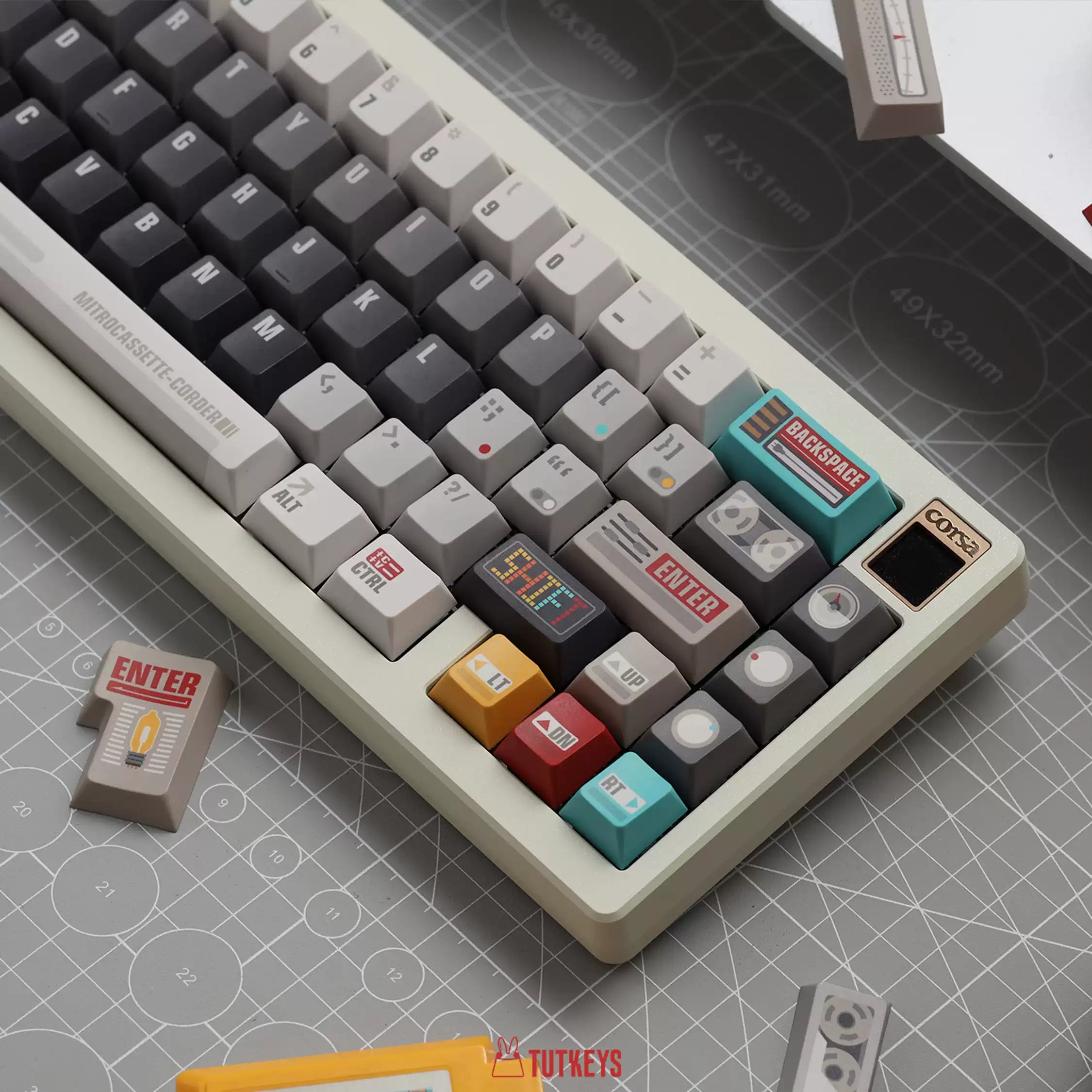Tutkeys - Synthesizer Retro Music Custom Keycap Set
