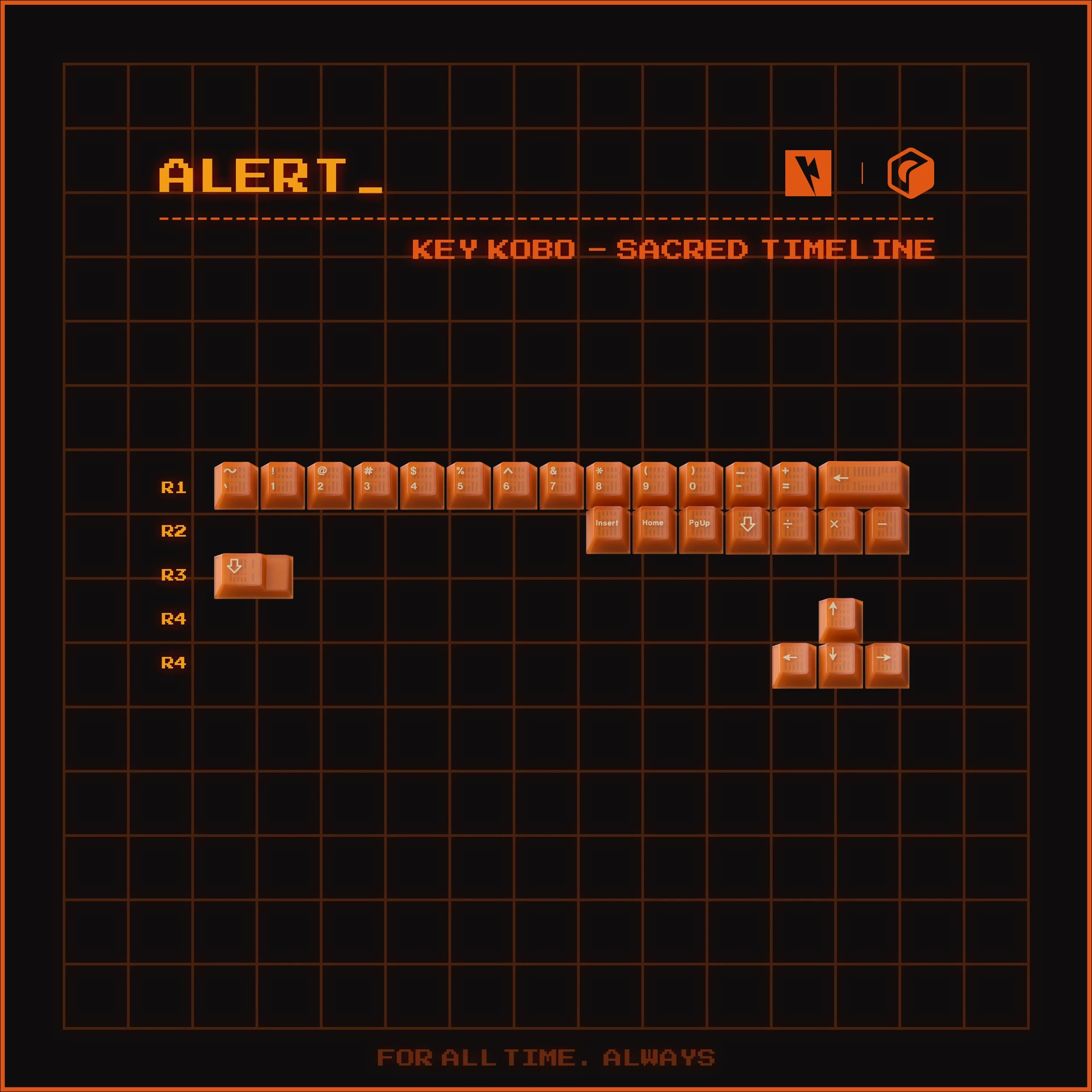 Keykobo - Sacred Timeline ABS Double-Shot ANSI/ISO Keycap Set