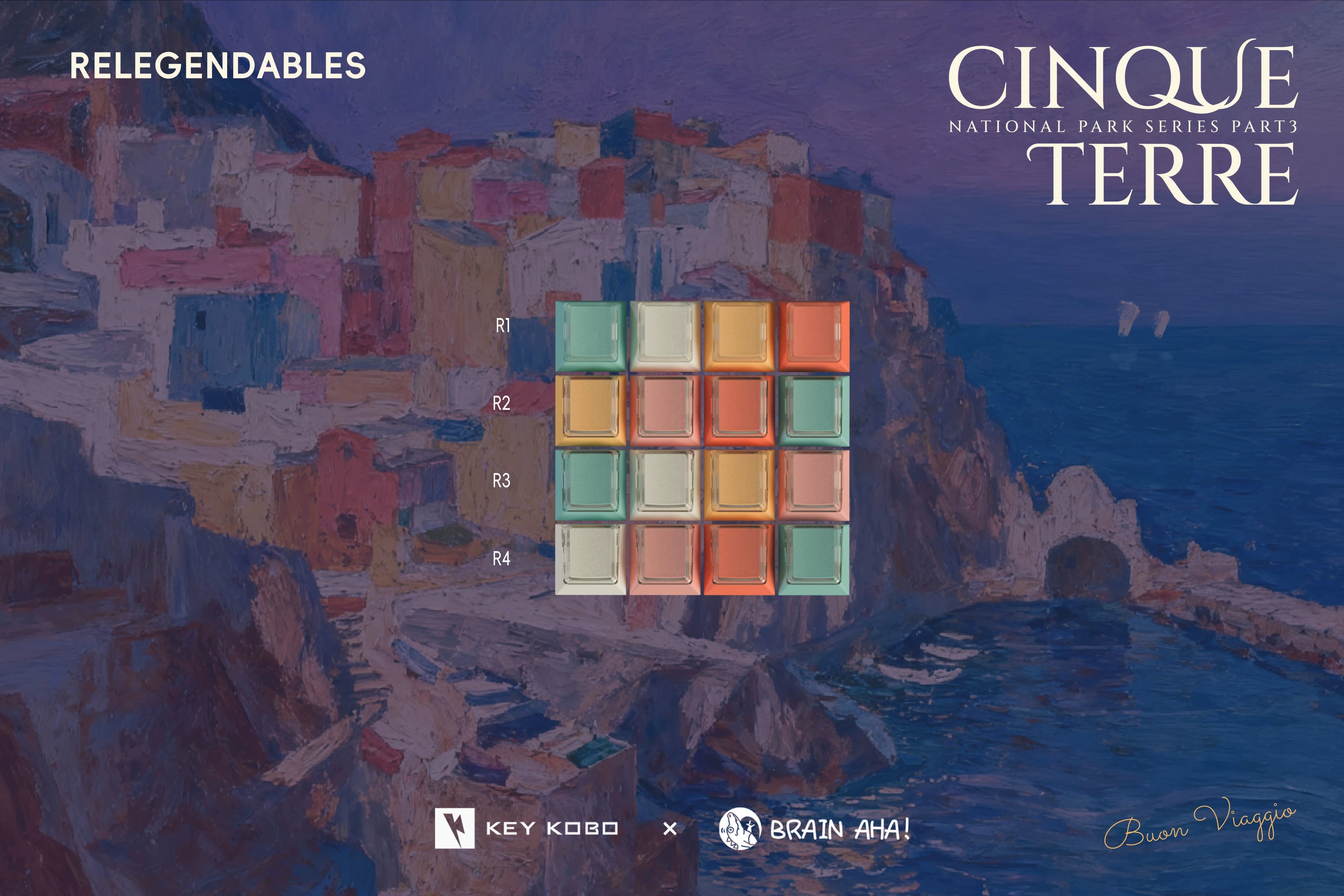 Keykobo - Cinque Terre ABS Double-Shot Keycap Set