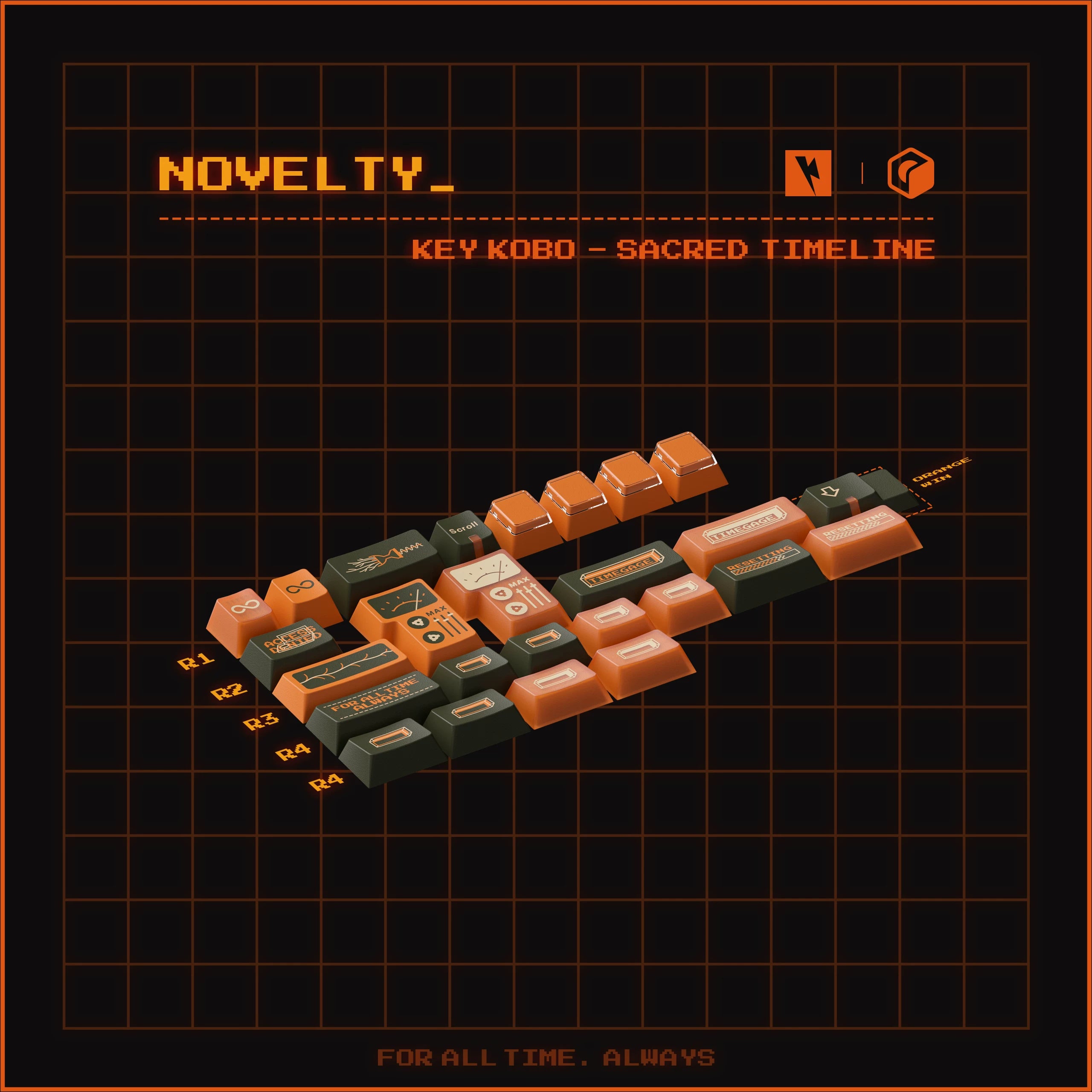 Keykobo - Sacred Timeline ABS Double-Shot ANSI/ISO Keycap Set