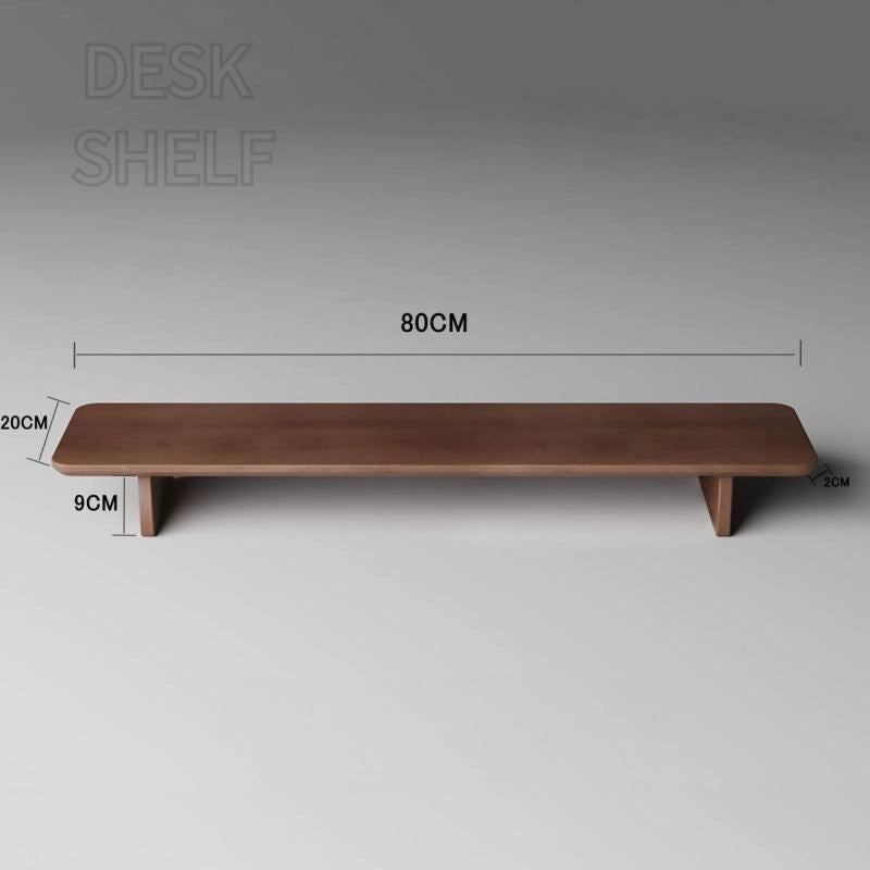 BBS – Black Walnut Wood Heightened Shelf – Desktop Monitor and Laptop Riser