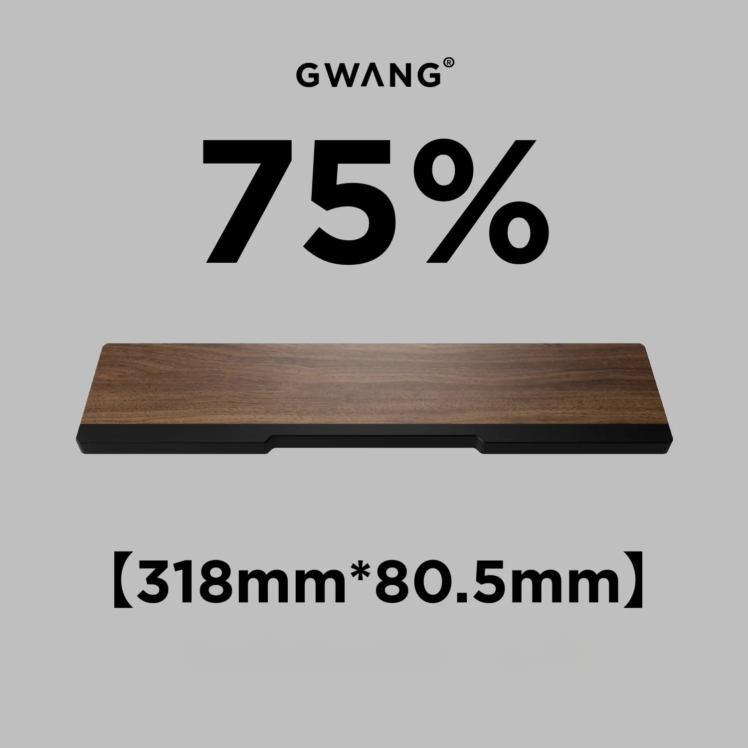 GWANG - Black Walnut & Purple Sandalwood Wooden Wrist Rest