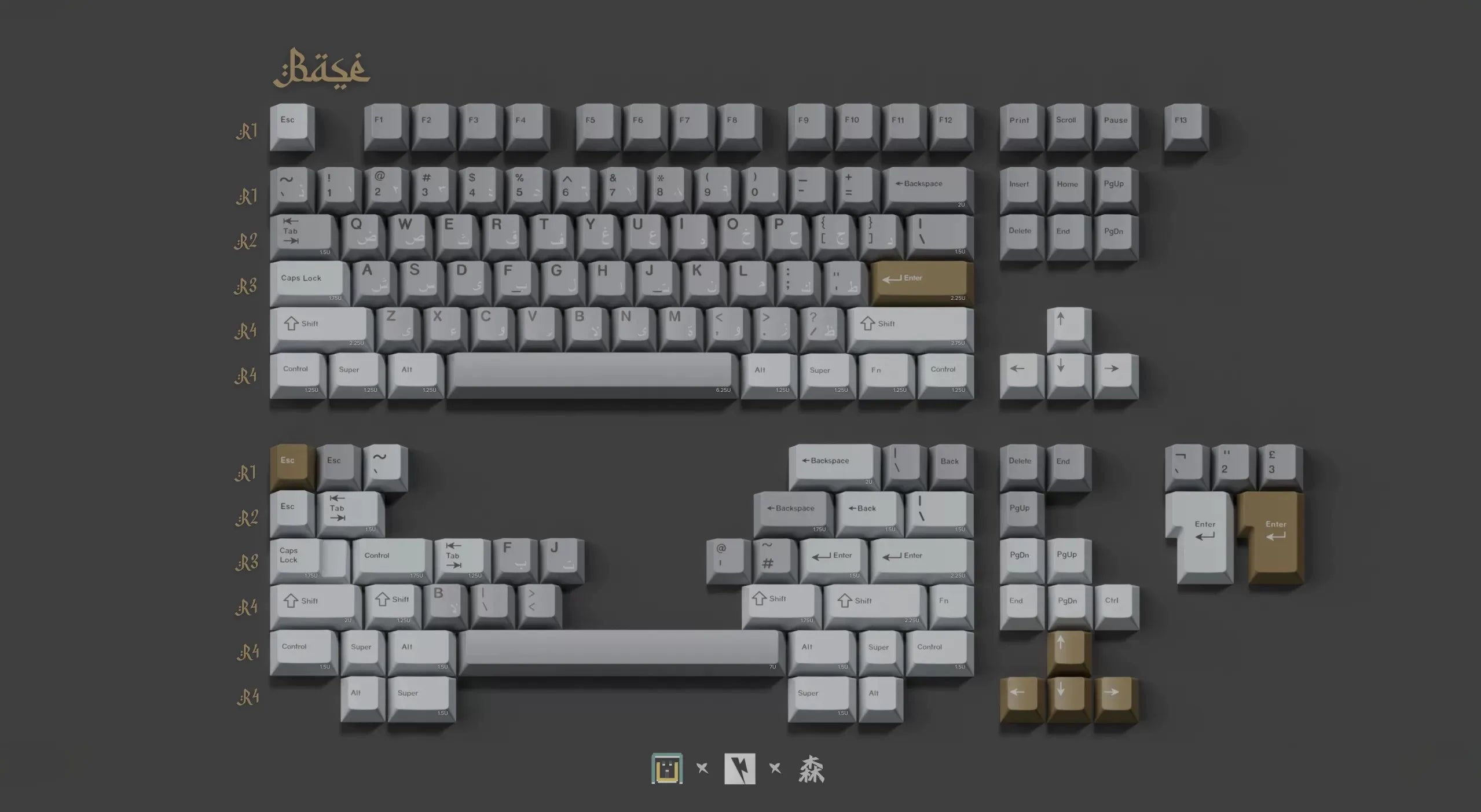 KeyKobo - Khonsu ABS Double-Shot Keycap Set