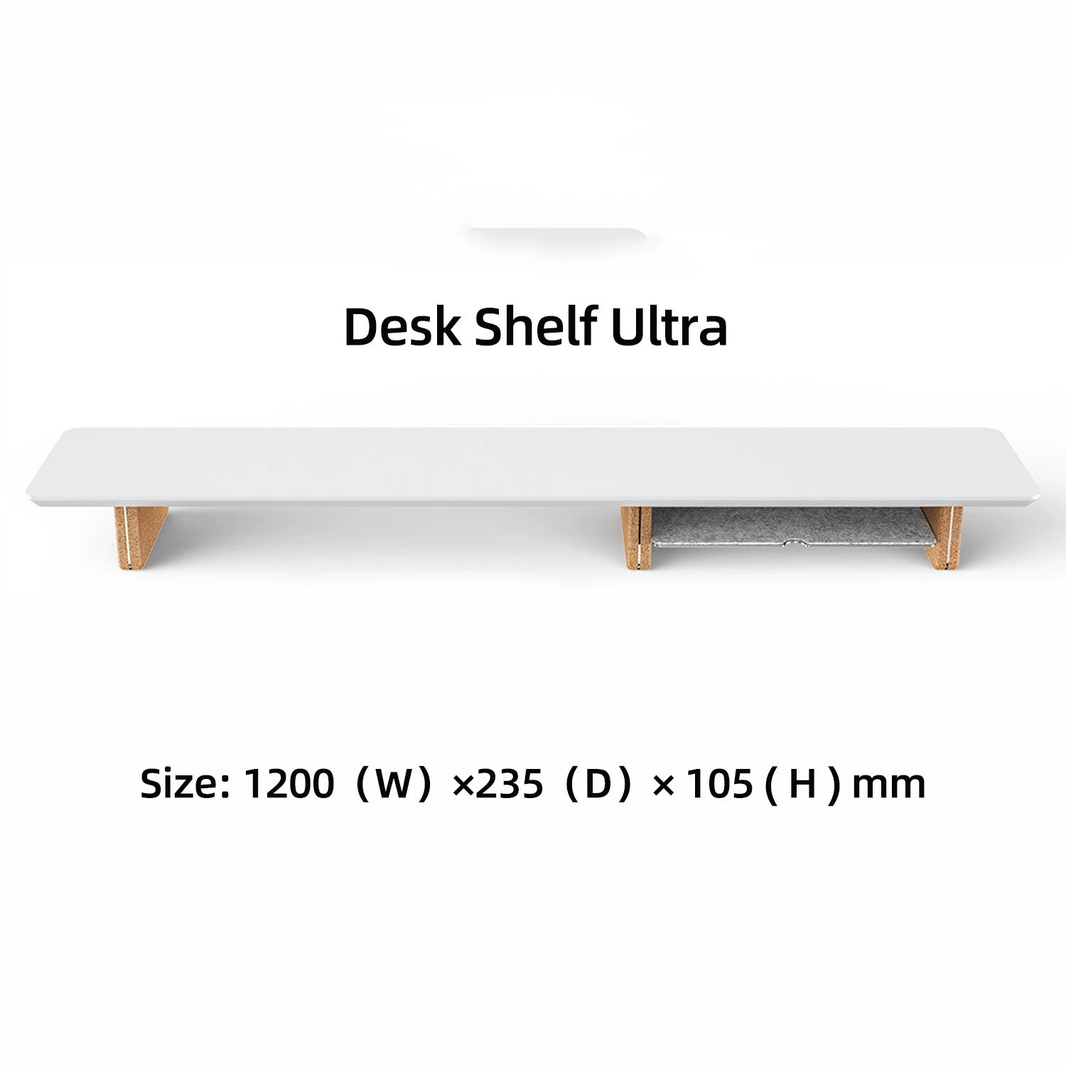 Laricare Solid Wood Dual Layer Monitor Stands