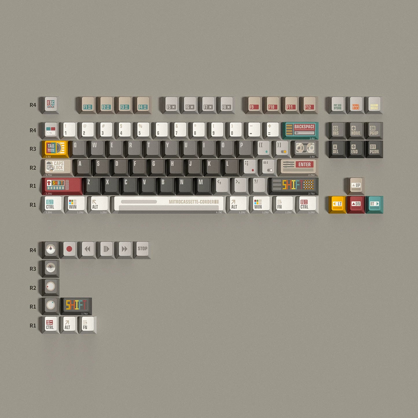 Tutkeys - Synthesizer Retro Music Custom Keycap Set