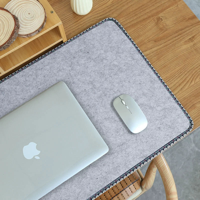 PINEYU - Felt Cork Mouse Pad Thickened Minimalist Desk Mat