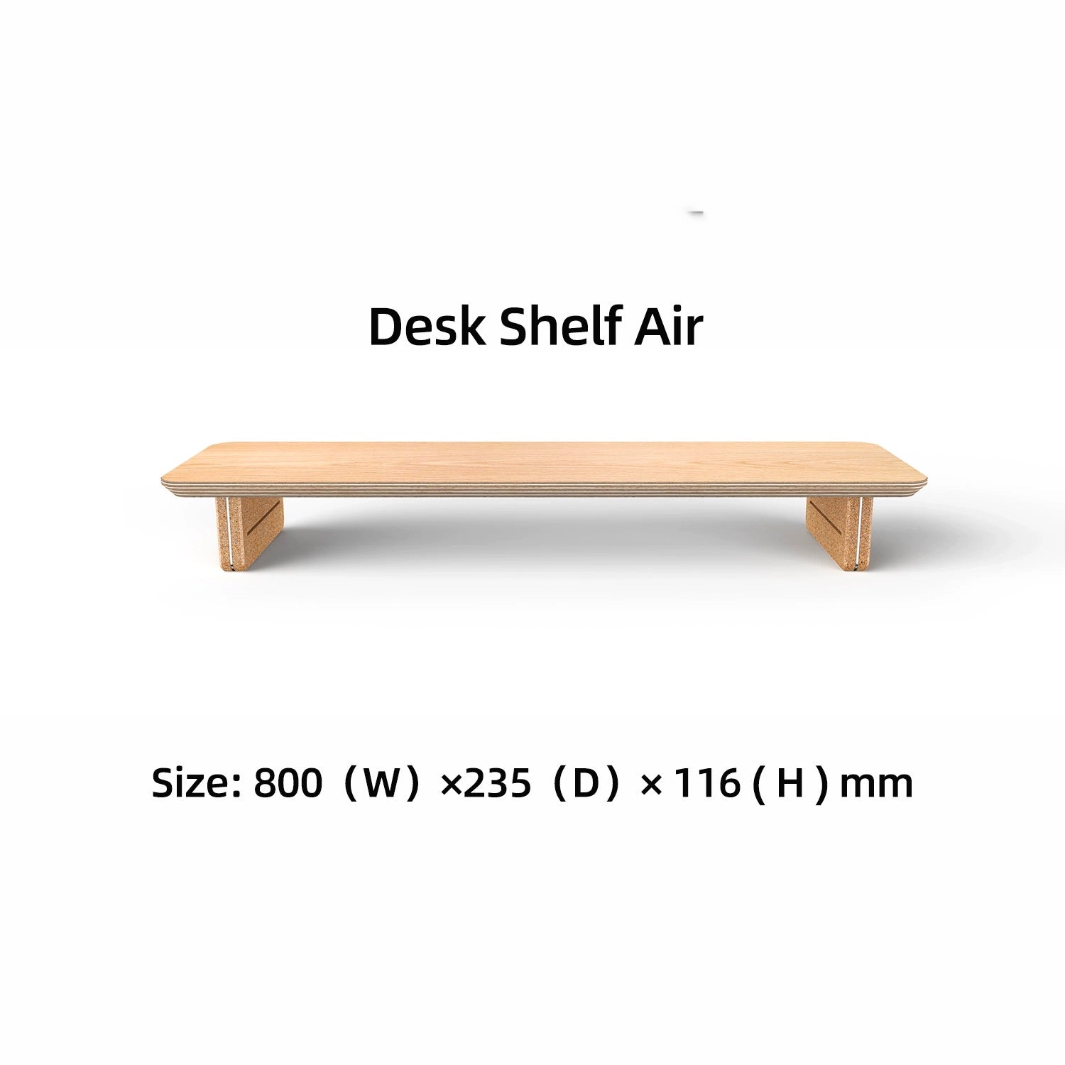 Laricare Solid Wood Dual Layer Monitor Stands