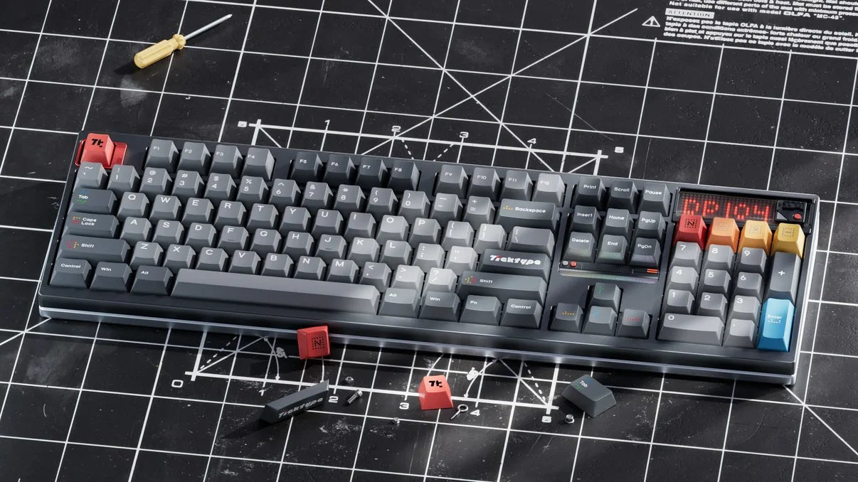 Ticktype - DP104 Mechanische Tastatur in voller Größe