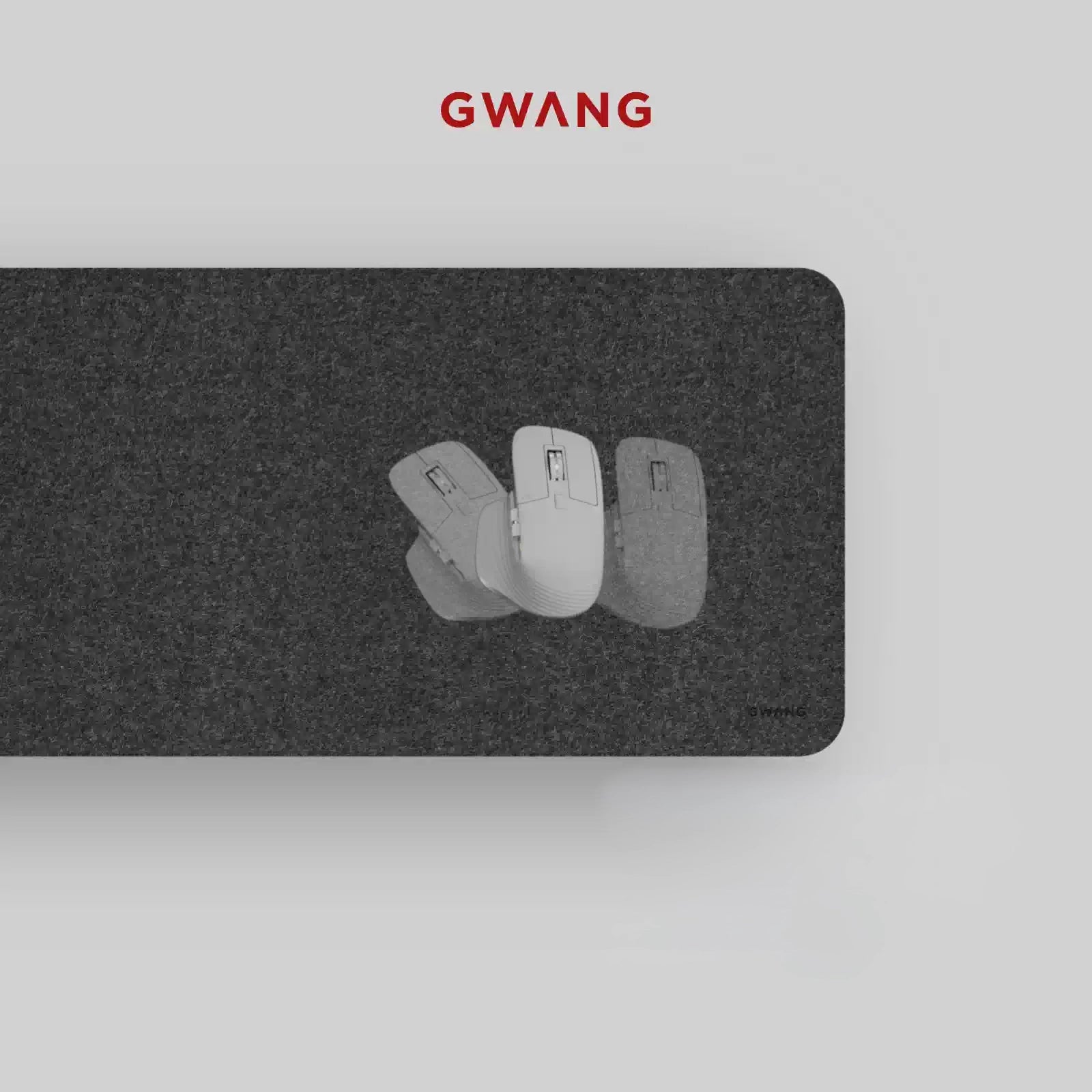 Gwang - Felt Surface Desk Mat with Accessories
