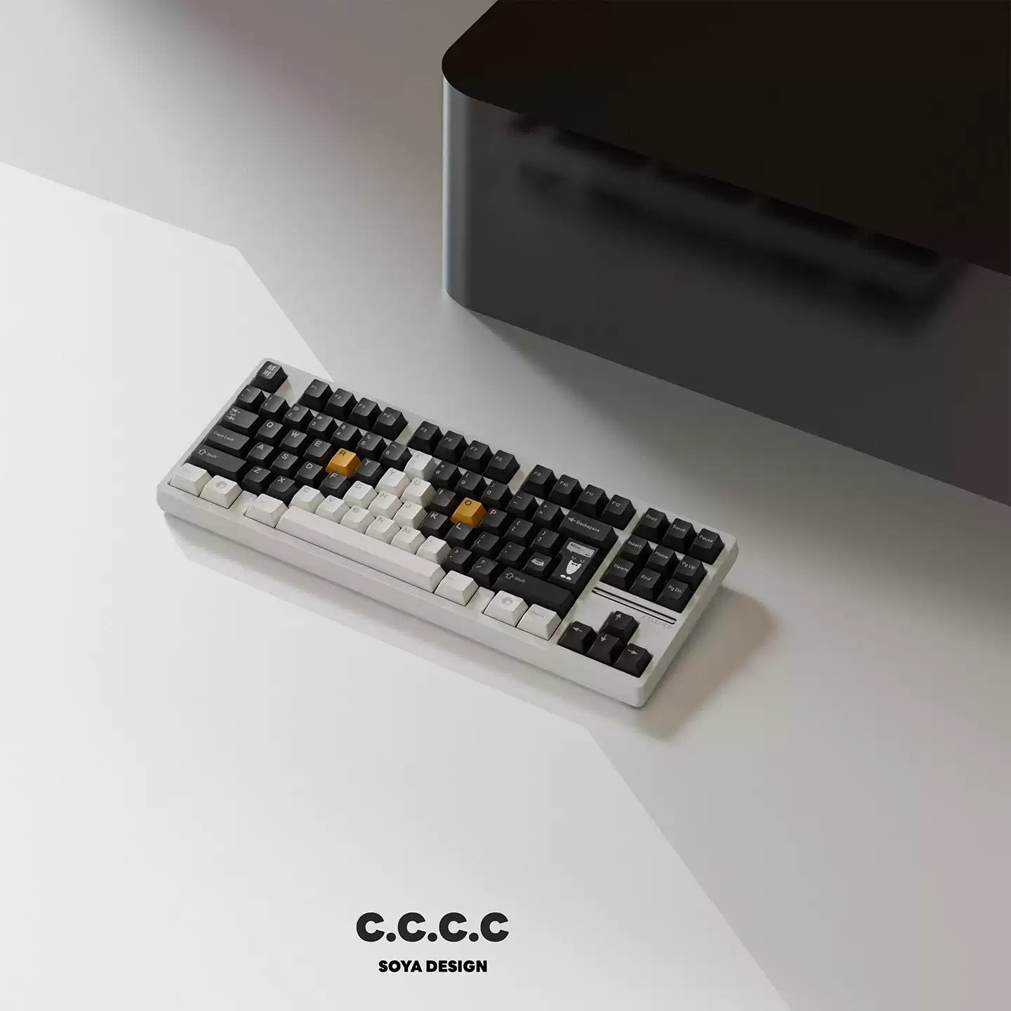 TUTKEYS & Soya - Original Black and White Dye-Sublimated PBT Keycap Set