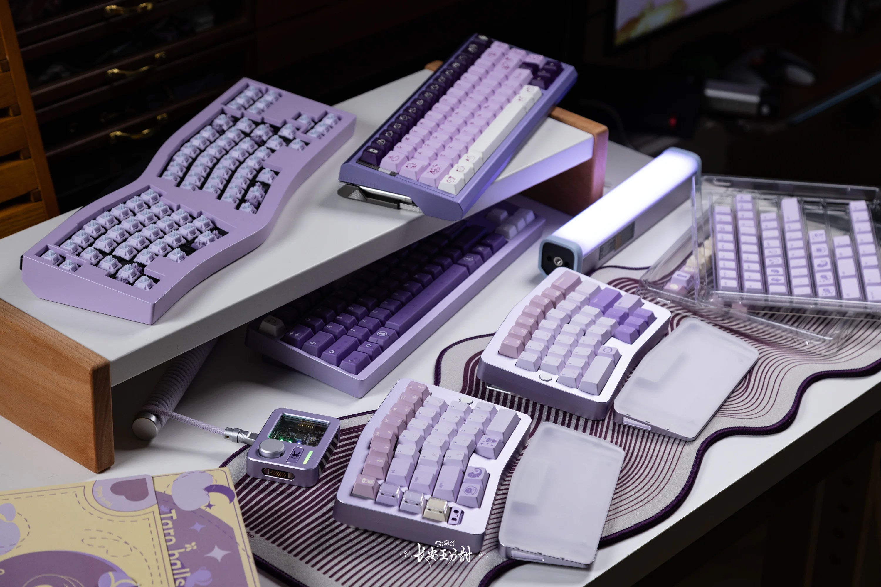 QwertyKeys - Taro Balls Keycap Set Cherry Profile PBT Dye-Sub Keycaps