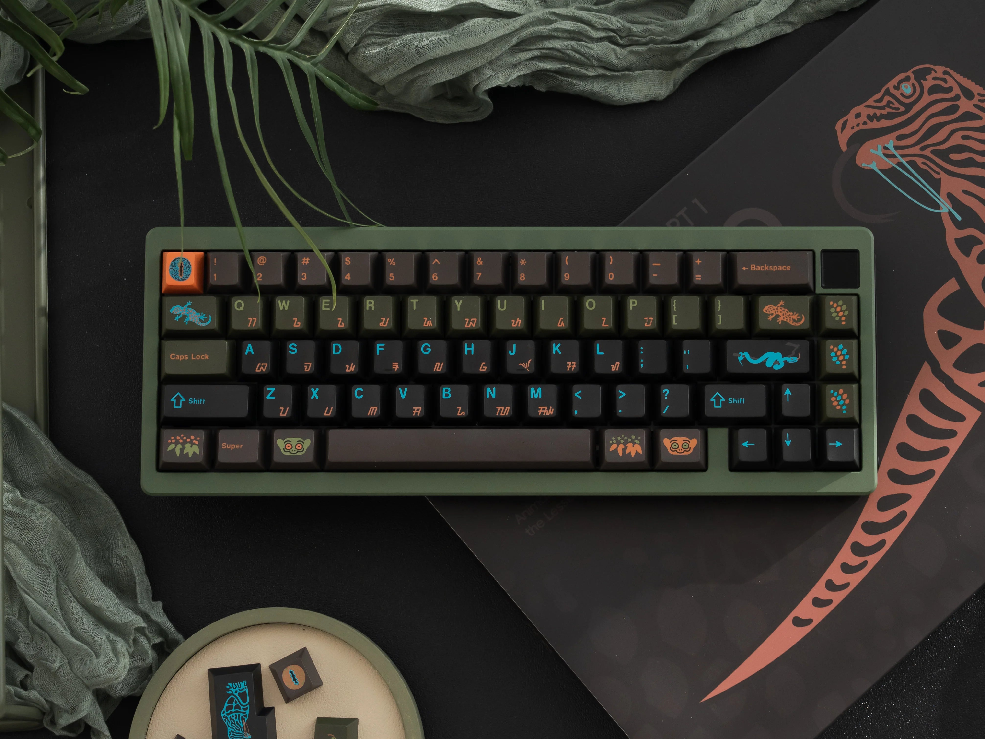 Keykobo - Juego de teclas Komodo ABS de doble inyección