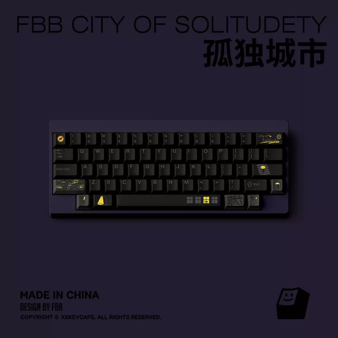 FBB - Lonely City PBT ANSI/ISO Keycap Set