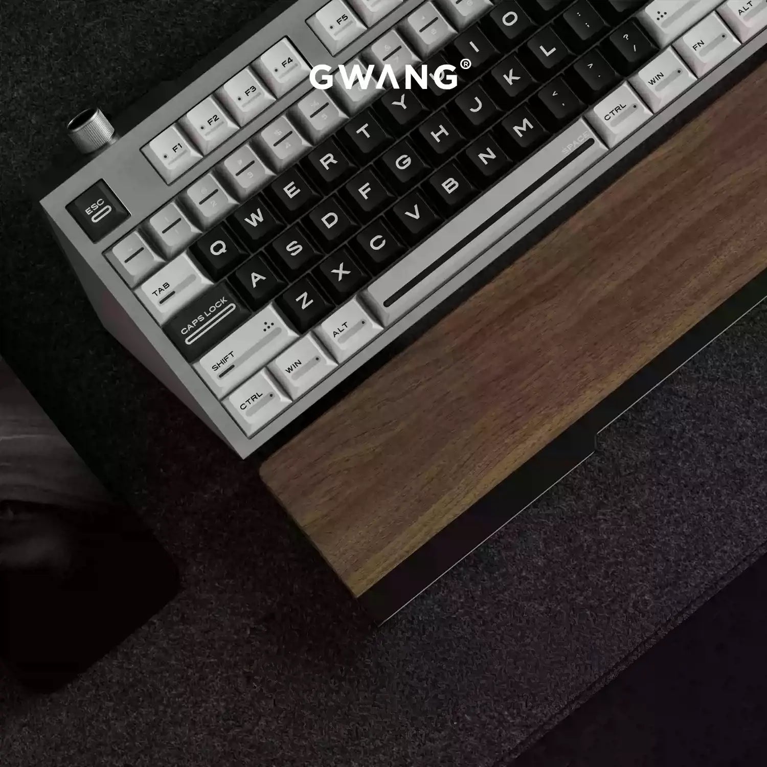 GWANG - Black Walnut & Purple Sandalwood Wooden Wrist Rest