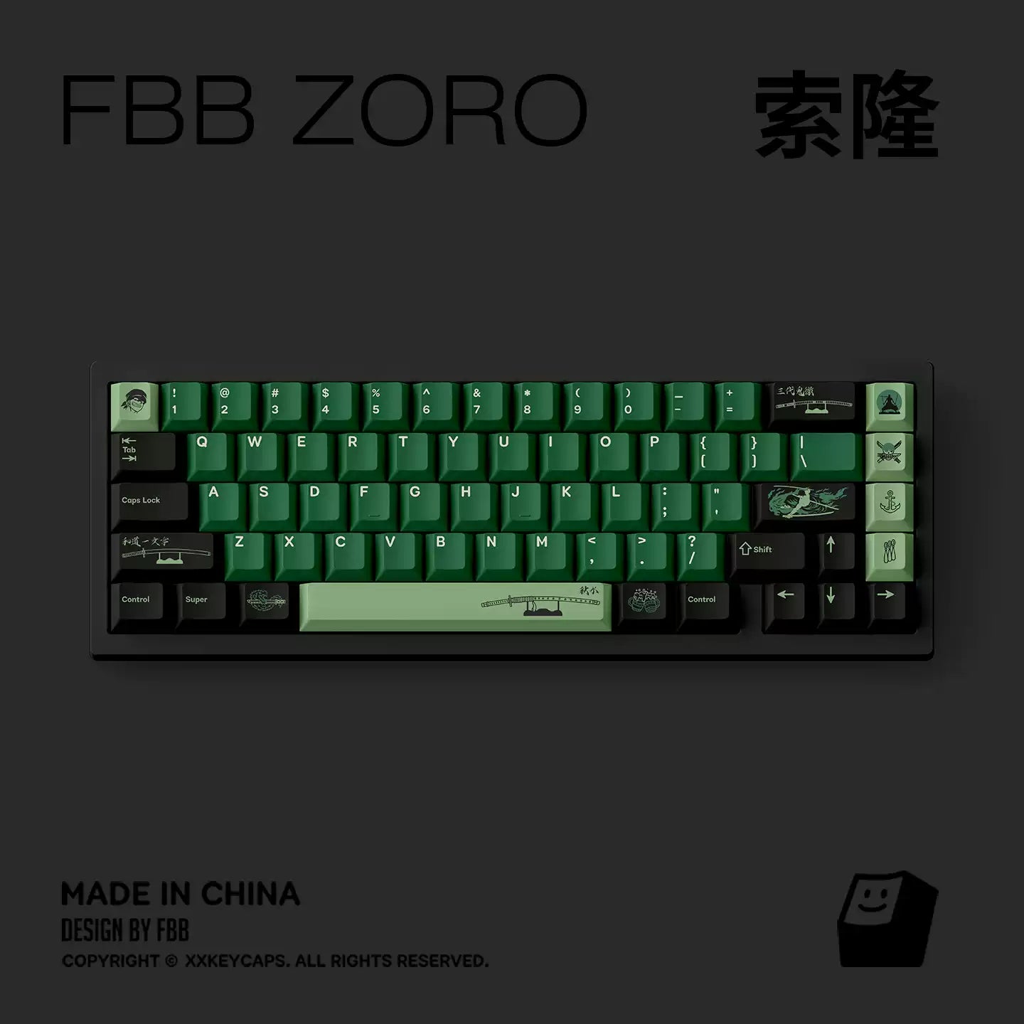 FBB - Zoro ANSI/ISO Keycap Set