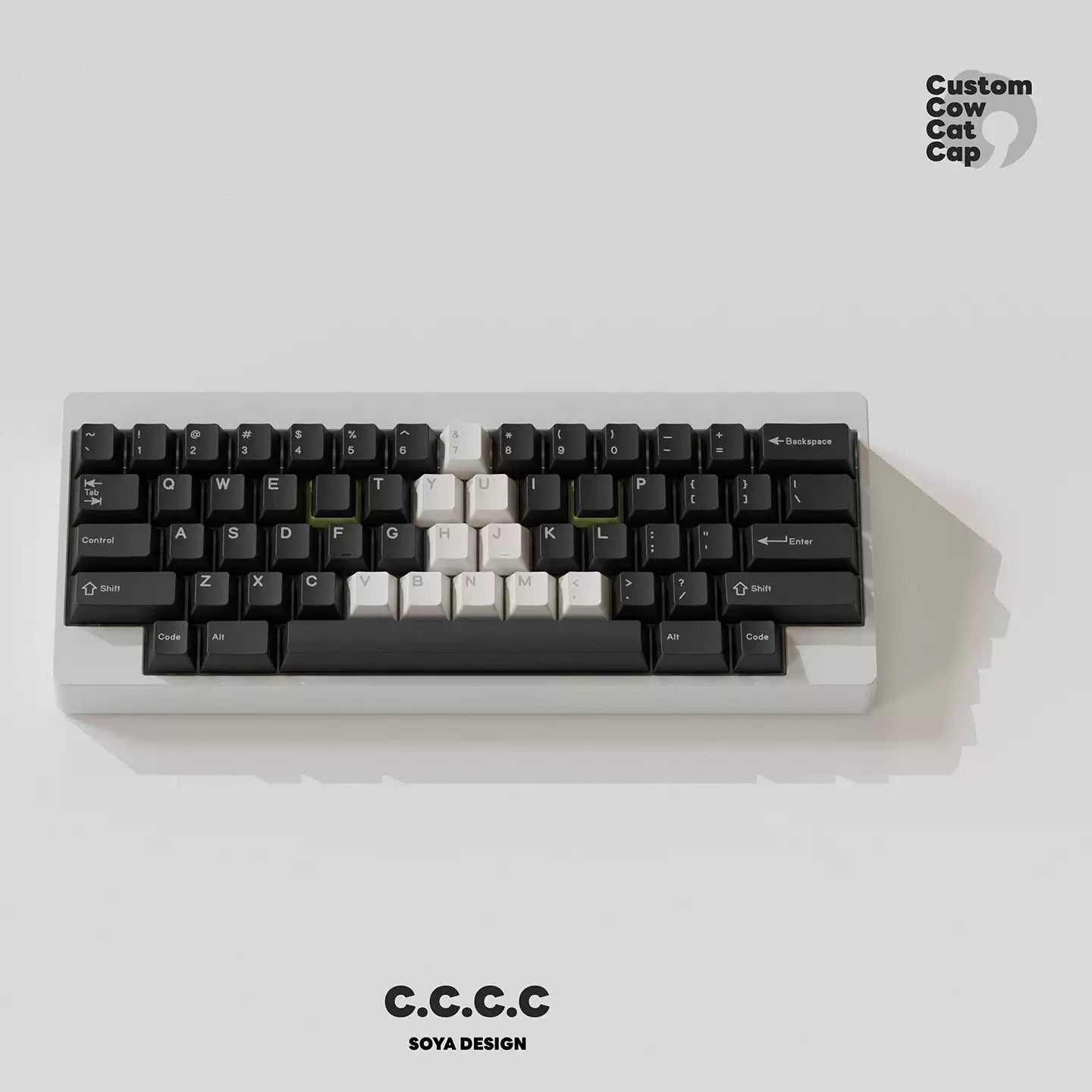 TUTKEYS & Soya - Original Black and White Dye-Sublimated PBT Keycap Set