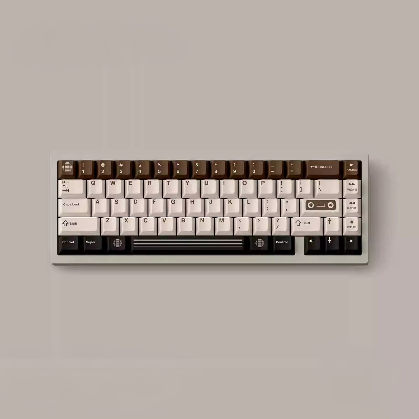 FBB - C1 Retro Tape Coffee Brown Original Keycap Set