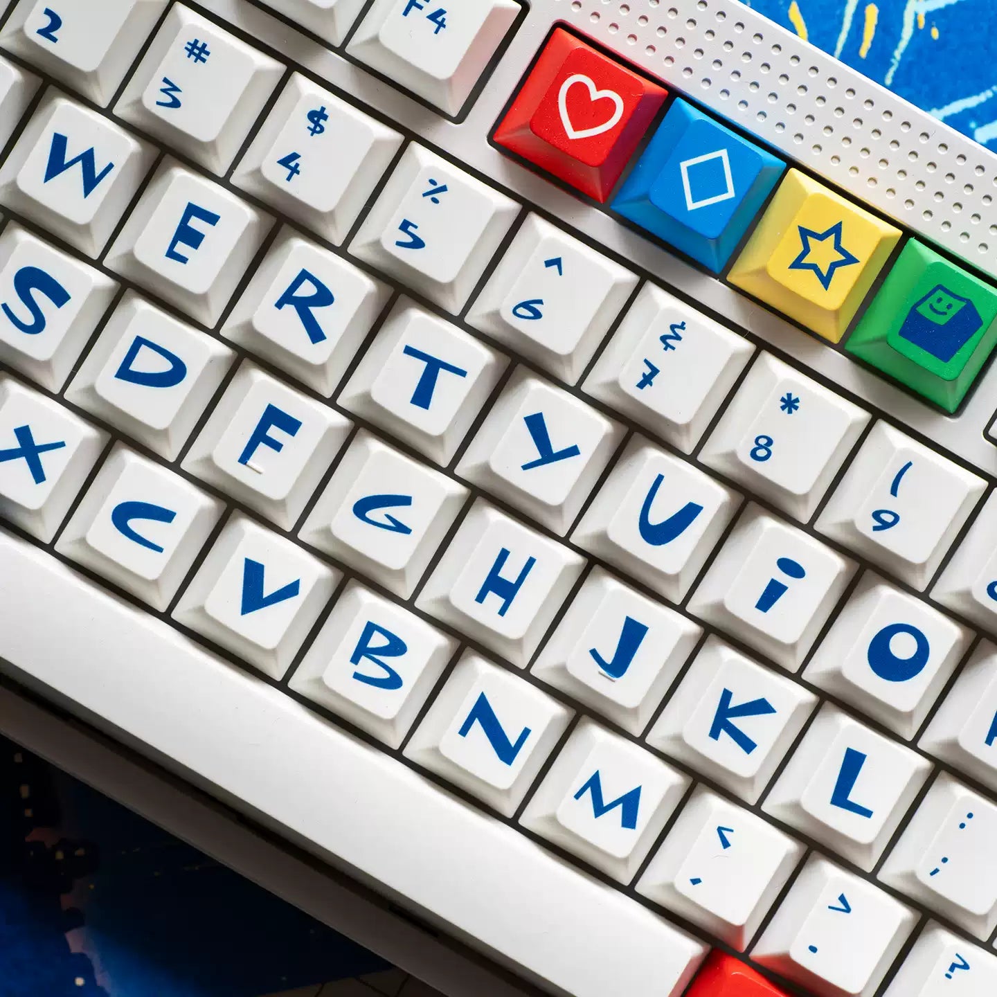 FBB - Bear Retro PBT ANSI/ISO Keycap Set