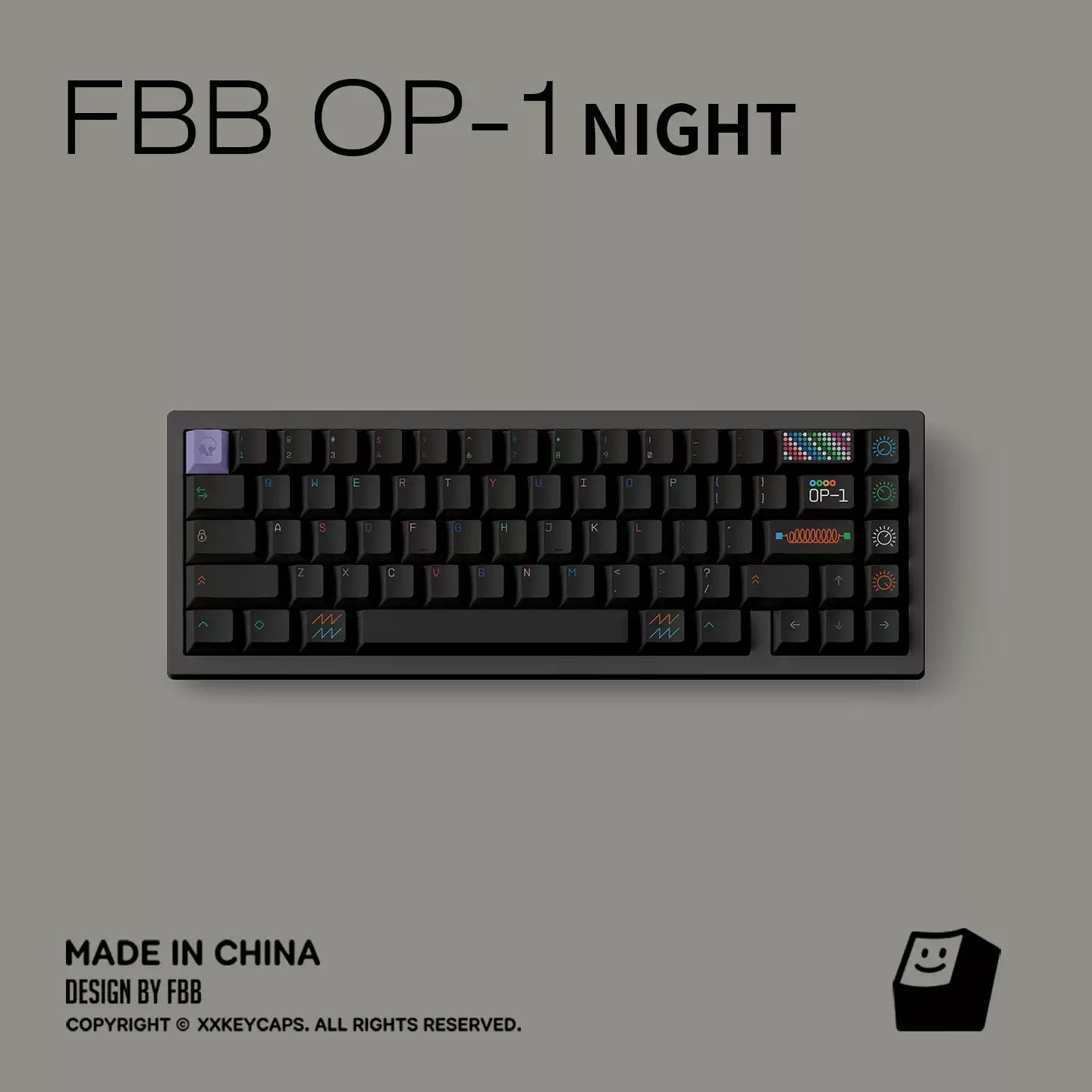 FBB - OP-1 Designer Minimalist PBT ANSI/ISO Keycap Set