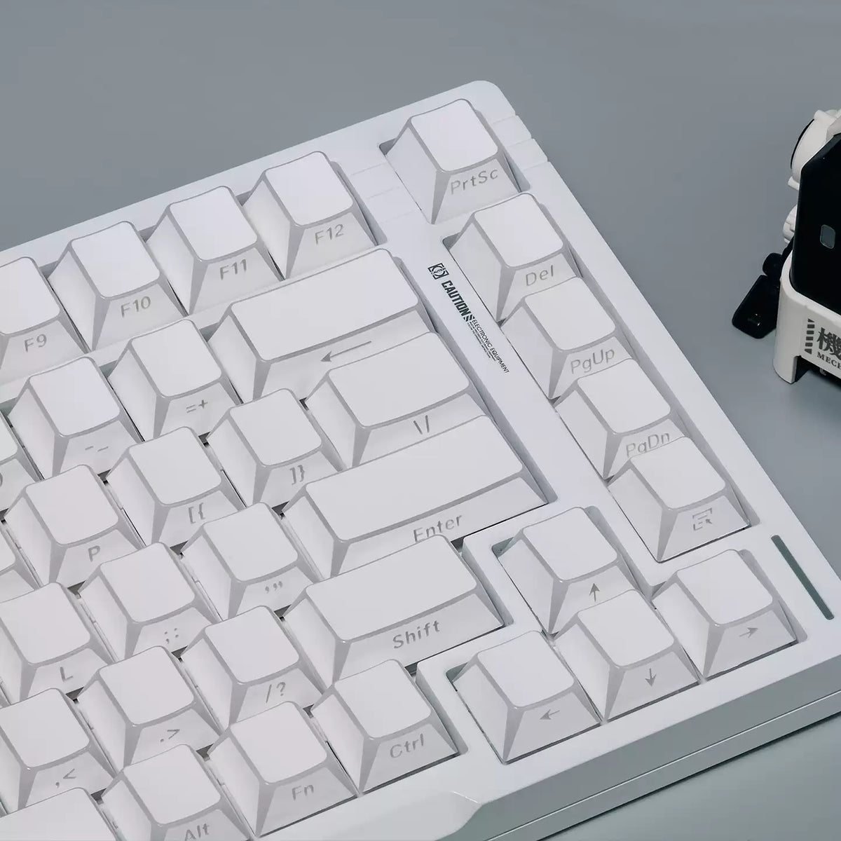 Juego de teclas ISO/ANSI con grabado lateral de refracción blanco/negro