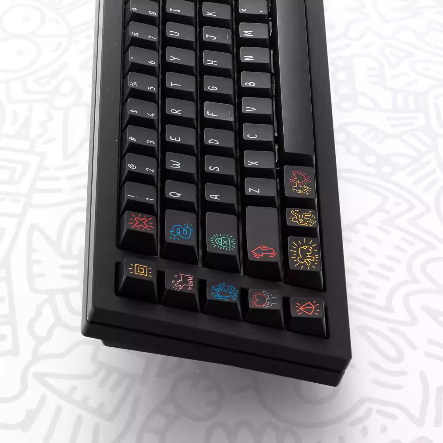 FBB - Graffiti Series Dark & White Original Keycap Set