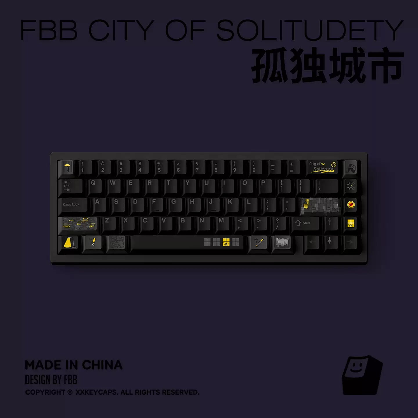 FBB - Lonely City PBT ANSI/ISO Keycap Set