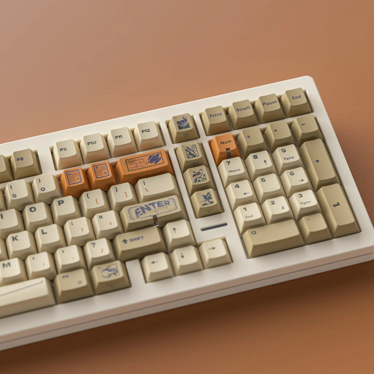 ALOHAKB - Juego de teclas Stamp R2 con perfil Cherry y tecnología PBT de sublimación de tinta