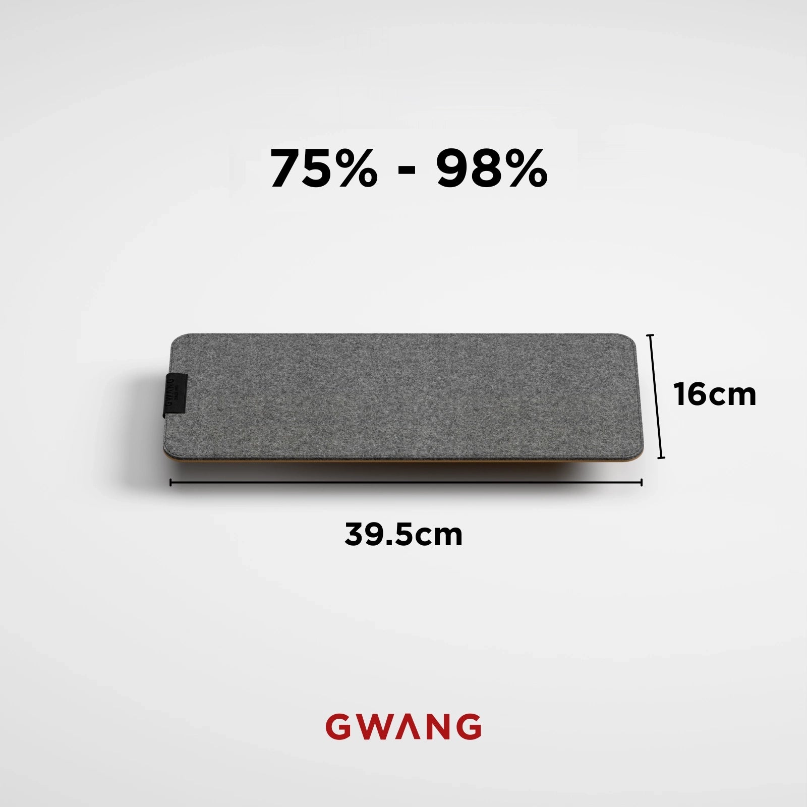 GWANG - Almohadilla de fieltro de corcho para teclado Hi-Fi: absorción de impactos y reducción de ruido