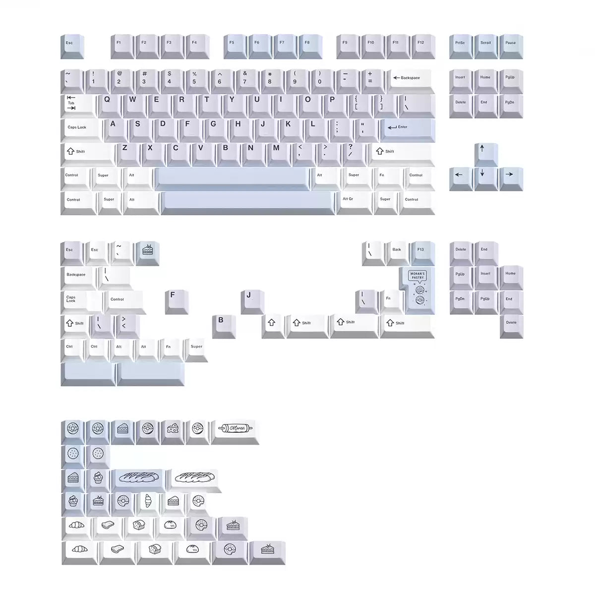 Lumokeys - Moran Pastry PBT Keycap Set