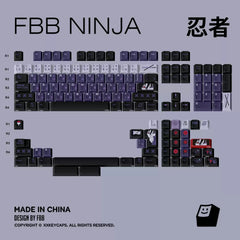 FBB - NINJA Juego de teclas PBT ANSI/ISO Ninja
