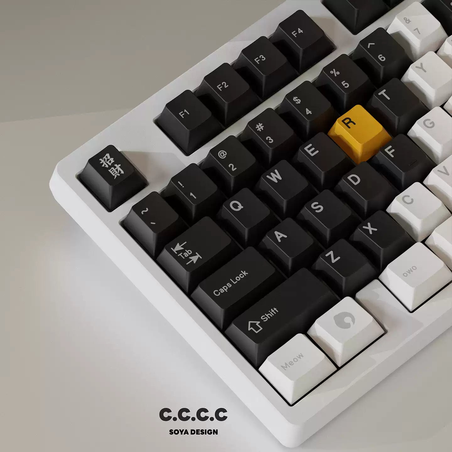 TUTKEYS & Soya - Original Black and White Dye-Sublimated PBT Keycap Set