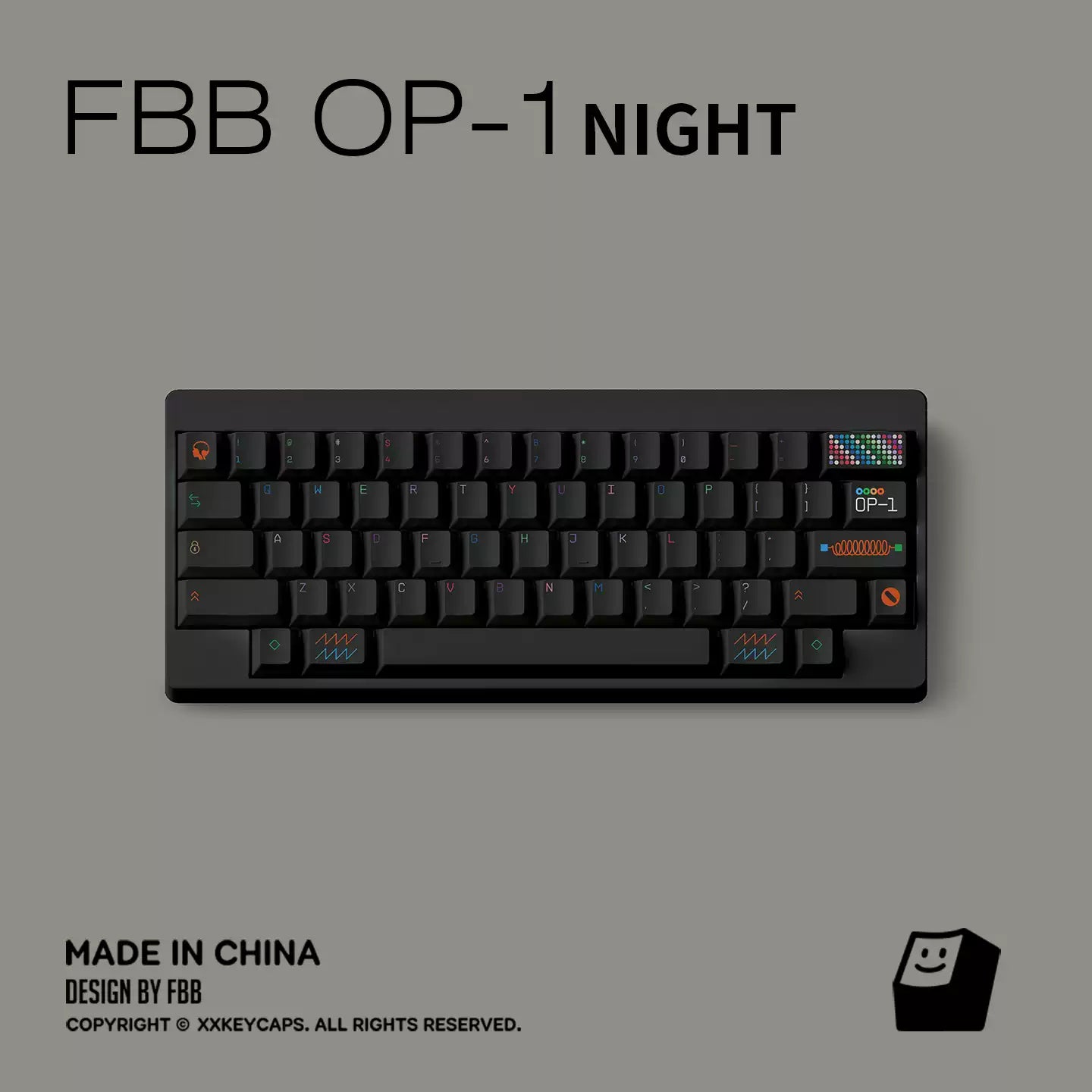 FBB - OP-1 Designer Minimalist PBT ANSI/ISO Keycap Set