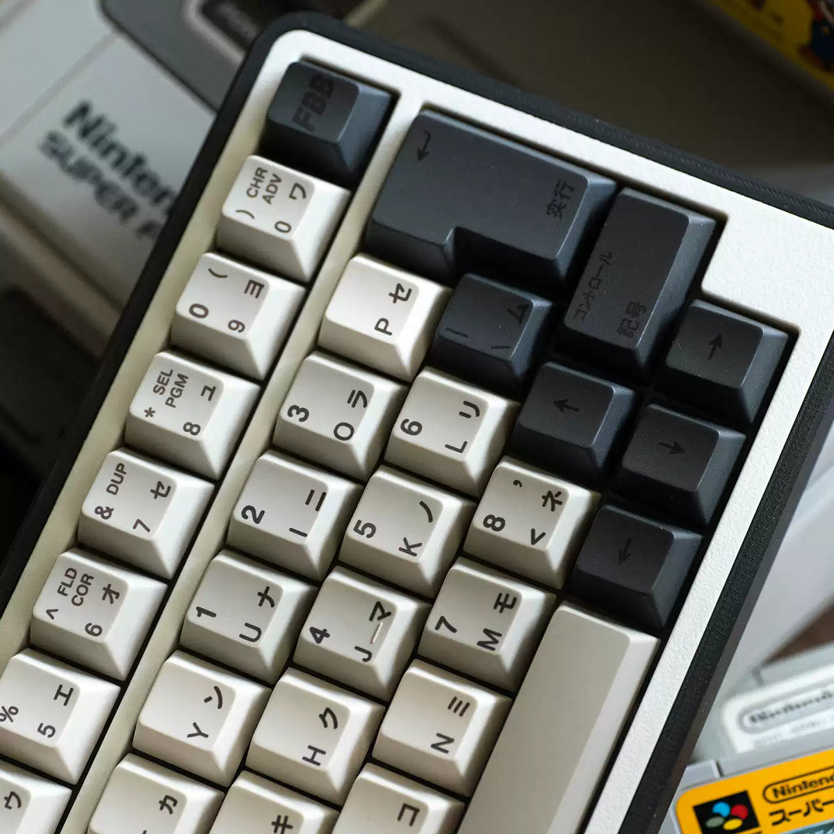 FK201 Retro Style PBT ANSI/ISO Keycap Set Japanese Katakana N9 9009