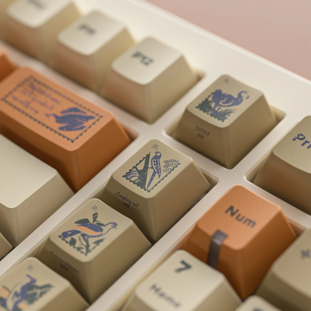 ALOHAKB - Juego de teclas Stamp R2 con perfil Cherry y tecnología PBT de sublimación de tinta