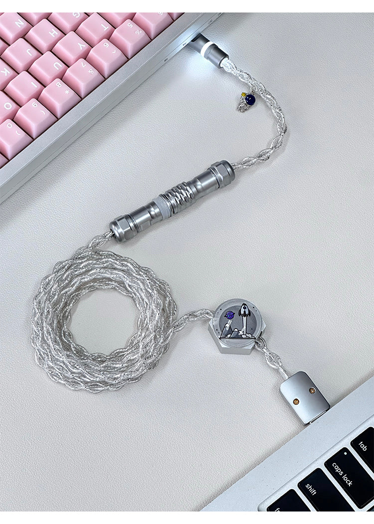 UNKNOWN ERROR - D30 Silver/Blue/RGB Light - Astronaut Series Keyboard Cable