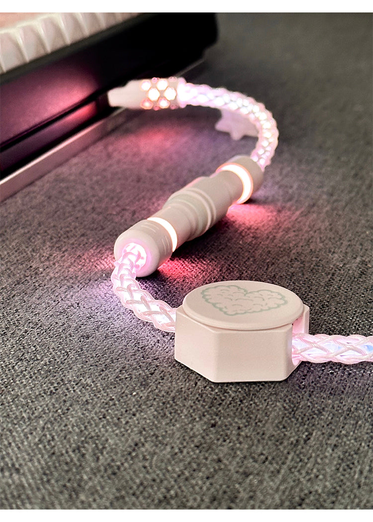 UNKNOWN ERROR - D25 White Light - Pink Interstellar Series Keyboard Cable