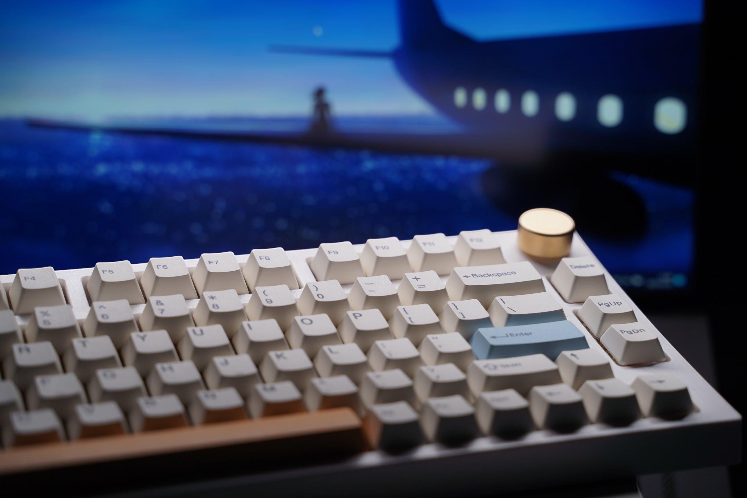 Keydous - Teclado mecánico inalámbrico NJ80-AP